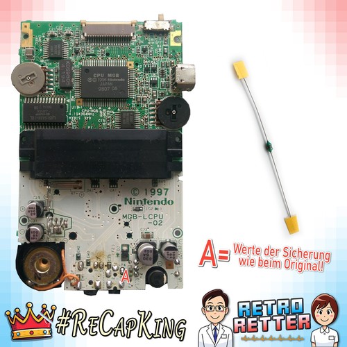 Gameboy Pocket F1 fusible - placa base GBP placa - Imagen 3 de 4