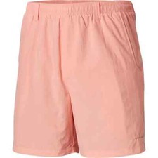 Columbia Men's 8" Back Cast III Gulf Stream Omni Shade Water shorts Peach L