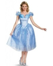 NEW Adult Disney's Cinderella Movie Deluxe Dress Princess Halloween Costume-MED