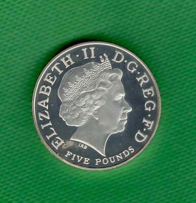 Great Britain UK 5 Pounds 2005 Silver Piedfort Coin Admiral Horatio  Nelson