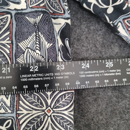 Hilo Hattie Shirt Mens Large Blue Black Button Up Fish Sea Turtle Geometric Camp - Picture 3 of 13