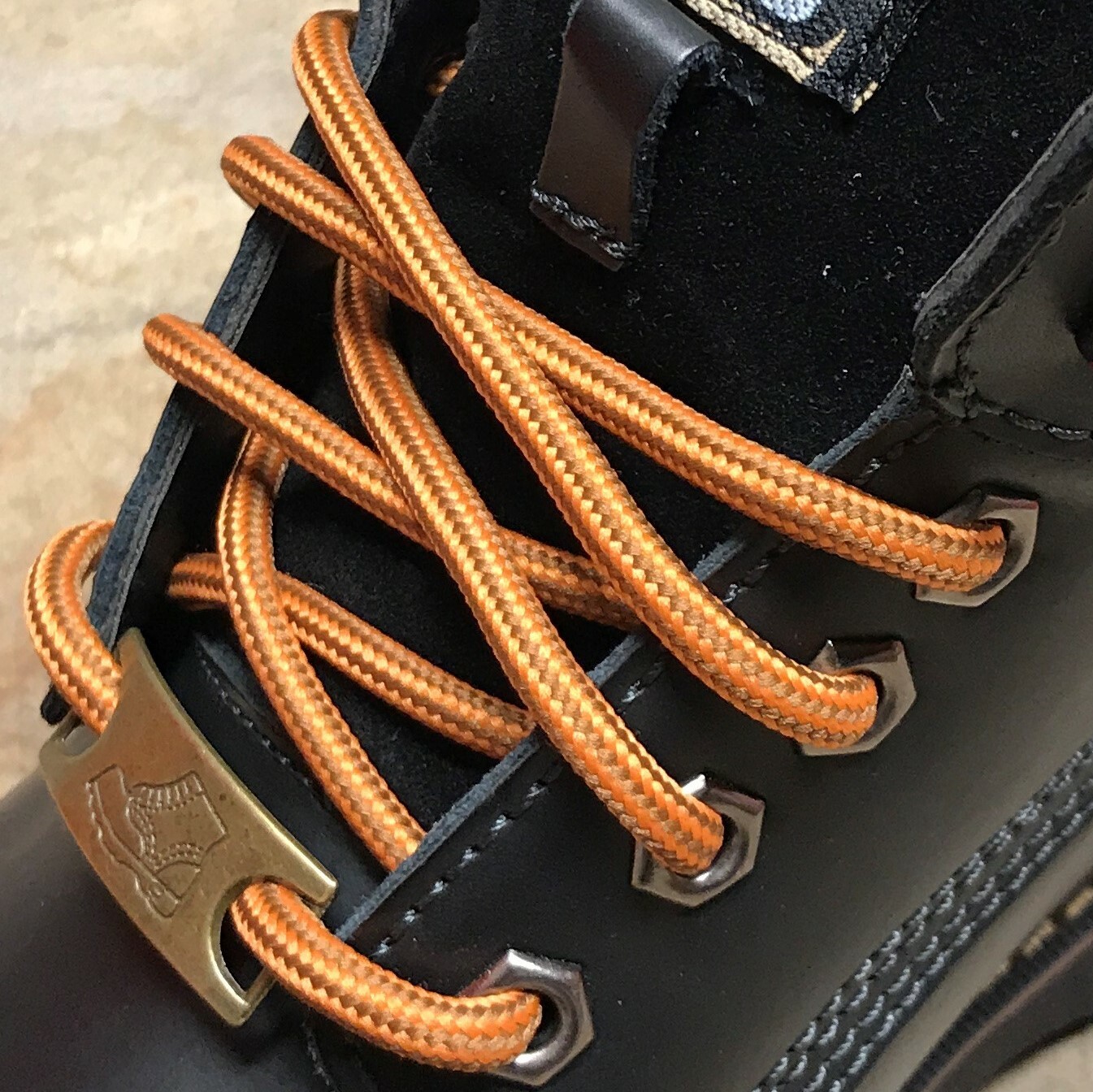 Heavy Duty Hiking Work Boot Shoe Laces Strings / Stay Tied, 5mm Sandy