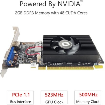 NVIDIA GeForce GT 610 2G Graphics Card HDMI/VGA Win11
