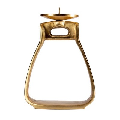 Oxbow Stirrup Candle Holder Brass Plated