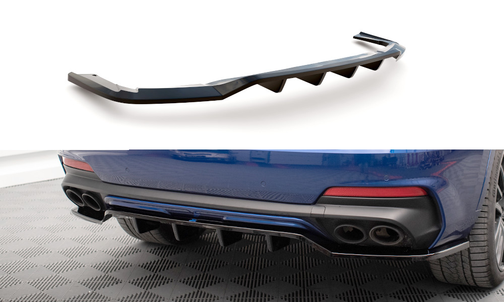 Splitter arrière avec barre verticale Maxton pour carrosserie Maserati Levante GTS Mk1