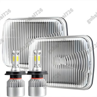 7X6 5X7 Inch Square LED Headlight For Chevy Chevette 1979-1987 H6054 H6014 H5054