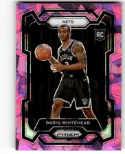 2023-24 Panini Prizm Dariq Whitehead Prizms Pink Ice Rookie #175