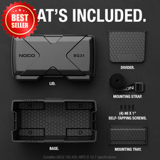 Battery Box, Group 24-31 12V Battery Box for Marine, Automotive, RV, Boat,