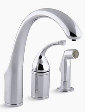 Kohler Forte Remote Valve Kitchen Faucet Lever Handle Polished Chrome K-10430-CP
