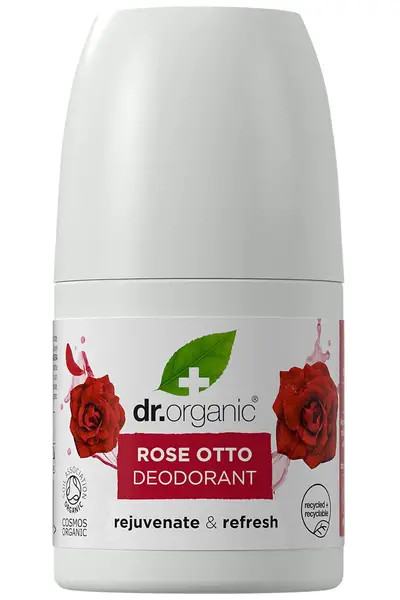 Dr Organic Rose Otto Deodorant, Aluminium Free, Mens, Womens, Natural, Vegan, Cruelty-Free, Paraben & SLS-Free, Organic, 50ml, Packaging may vary - Image 3