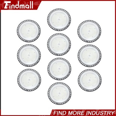 Findmall 10 Pcs 100W LED UFO High Bay Light Commercial Shop Light Fixtures