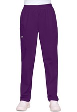 Cherokee Workwear Natural Rise Pull On Cargo Pant Petite 4200P EGGW Eggplant