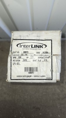 InterLINK 5008TS Motor 208-230V 1.1A CCWSE Commercial Refrigeration