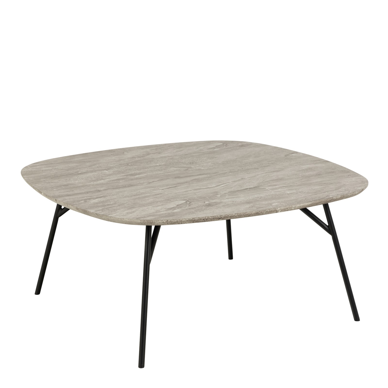 Black Ceramic Coffee Table - 120cm Modern Rectangular Living Room Table