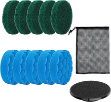 Electric Spin Scrubber Replacement Brush Heads Set, 10 Piece Replacement Brush C