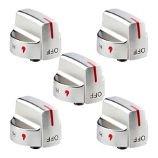 5PCS Gas Range Stove Control Knob Replacement Part For Frigidaire Oven Gas Range