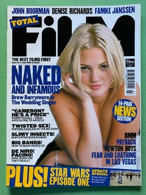 TOTAL FILM mag July-1998 DREW BARRYMORE Robert Duvall Claire Forlani Star Wars