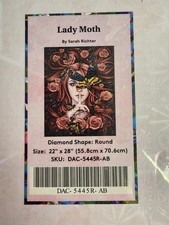 Diamond Art Club "Lady Moth" by Sarah Richter Round AB Retired Kit NEW SEALED