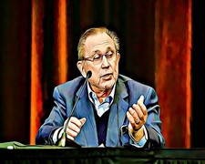 Herb Simon SlamArt 8x10 art photo Pacers Fever unsigned