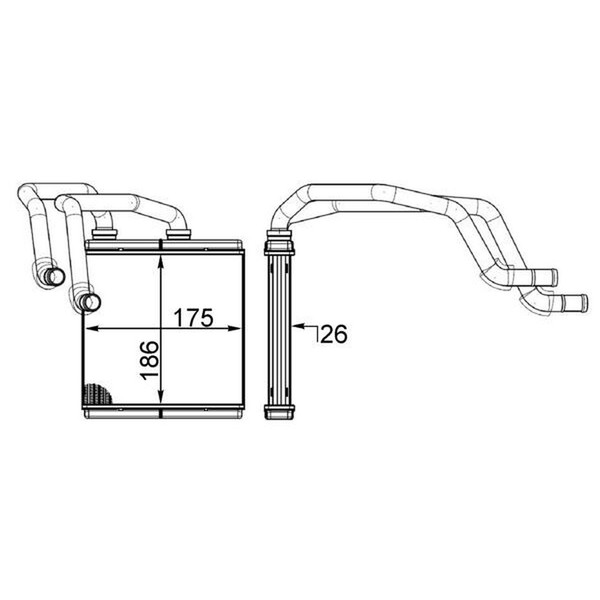 Mahle AH255000S WäRmetauscher Innenraumheizung FüR Nissan Qashqai I (J10)-image
