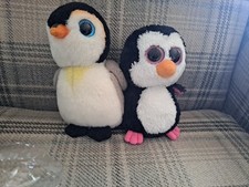2 X Ty Soft Plush Penguins - Nice Condition