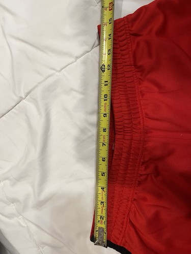 Nike Tracksuit Bottoms Mens Large Red Track Pants Wide Leg Streetwear Pockets - Picture 7 of 7
