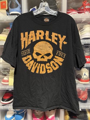Harley Davidson Skull Live To Ride Ride To Live Camp Arifjan Kuwait XL T-Shirt