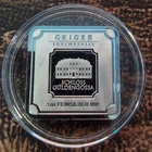Geiger Edelmetalle 1 oz .999 Silver Square Schloss Güldengossa Sealed Capsule