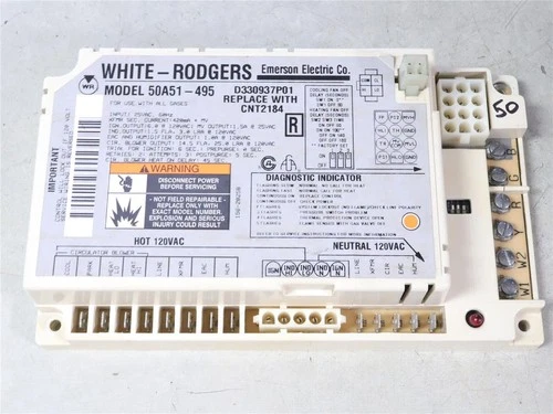 White Rodgers 50A51-495 Ignition Control Circuit Board D330937P01 CNT2184 #50