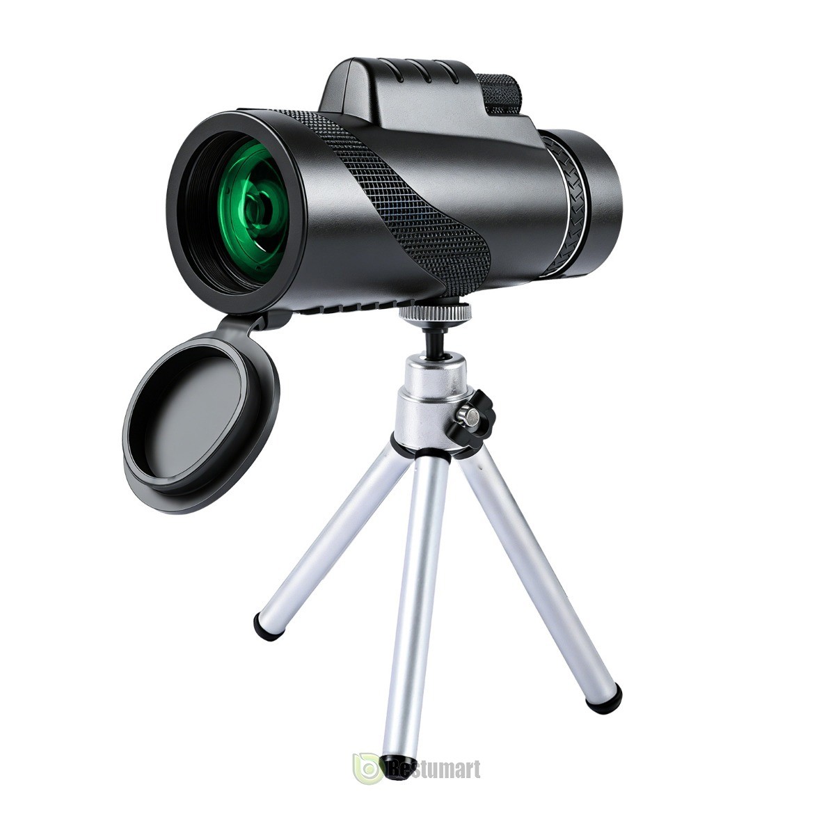 80x100 Phone Camera Zoom Monocular Telescope Bk-4 Lens Hiking Hunting W/ Tripod