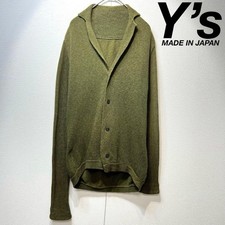 Y's Yohji Yamamoto Wool asymmetrical design knit cardigan sweater 3