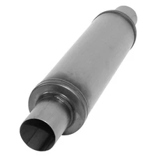 Exhaust Muffler AP Exhaust Xlerator Performance Stainless Steel Round Exhaust