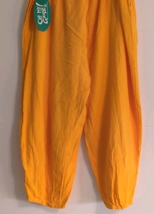 Oh My Gauze Mango Relaxed Fit Lagenlook Beachy Trousers Stretchy Waist Sz XL thumbnail 5
