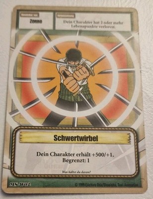 One Piece Karte MS-W02 Schwertwirbel