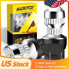 2pcs AUXITO 7440 7443 7444 Super Red 54SMD Rear LED Brake Tail Light Bulbs Lamp