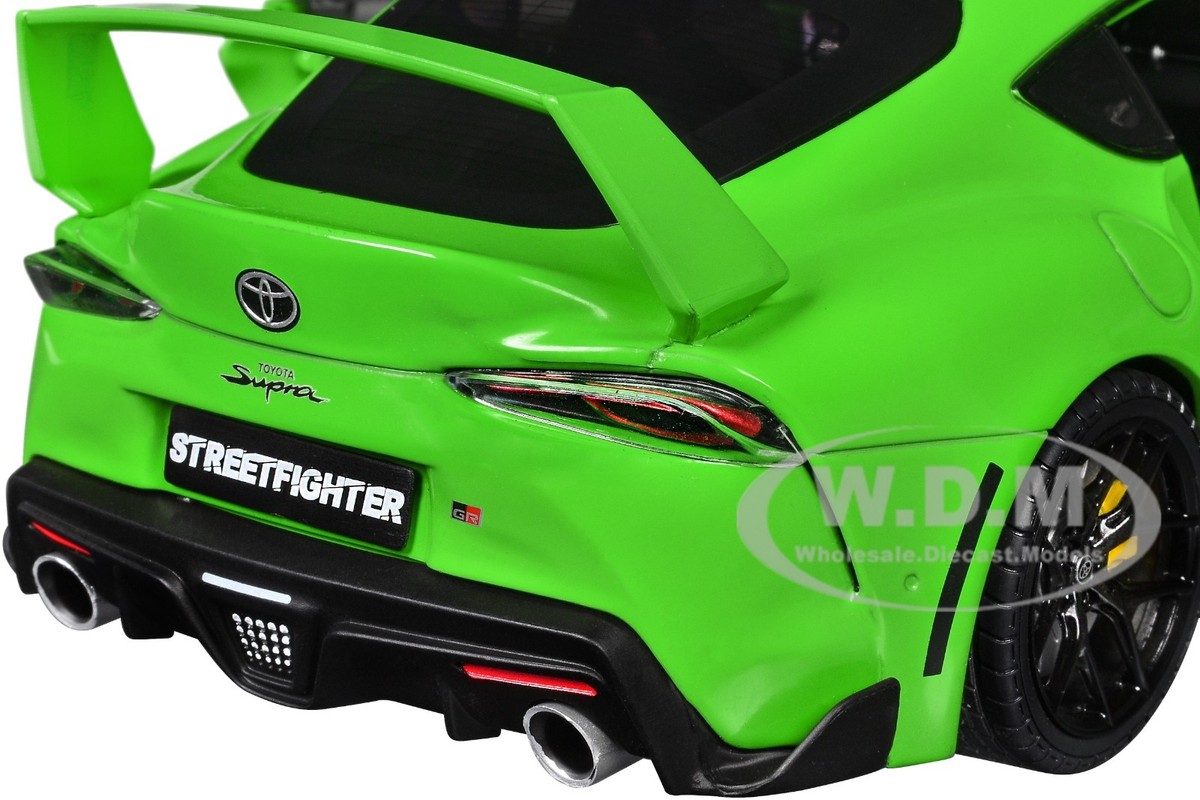 2023 TOYOTA GR SUPRA STREETFIGHTER GREEN 1/18 DIECAST MODEL BY