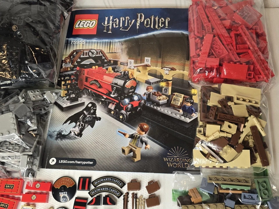 LEGO 75955 Harry Potter: Hogwarts Express Minifiguras Estación de Tren Manual Foto 3 de 4