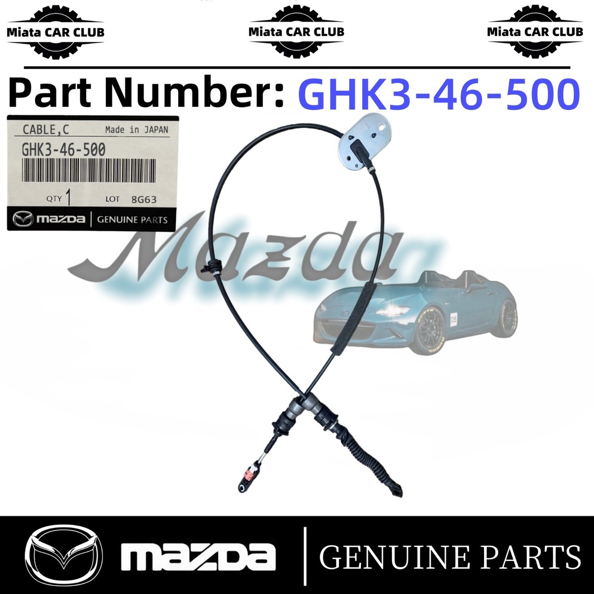 Mazda GHK346500 Genuine OEM Shift Control Cable for sale online | eBay