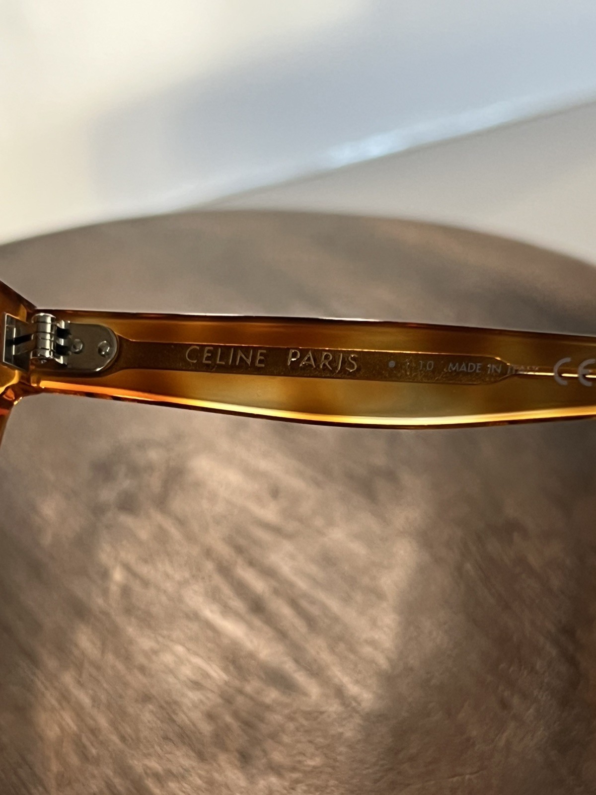 Celine Brown Tortoise shell square frame cl401521… - image 4