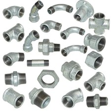 Temperguss Fitting verzinkte Fittinge Gewindefittings verzinkt