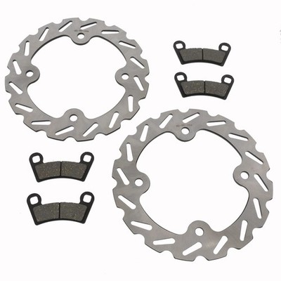 2008-2014 Polaris 800 Razor RZR Front Sport Brake Rotors And Brake Pads