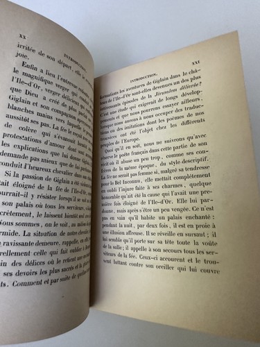 Antique French Arthurian LE BEL INCONNU Renauld de Beaujeu 1860 Chivalric Verse - Picture 8 of 9