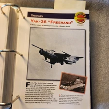 AIRCRAFT OF THE WORLD FOLD OUT CARD X PLANES YAK-36 FREEHAND