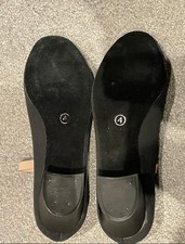 1st Position Low Heel Canvas Character/dance Shoes  UK size 4 street size