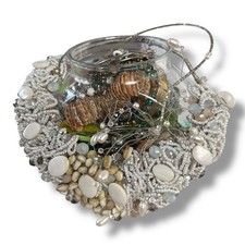 Assorted jewelry mystery jar mermaid beach pastel gold blue pink green girly