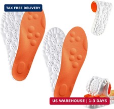 Steppers Insoles for Men and Women,4D Cloud Insoles,Memory Foam Insoles,Breathab