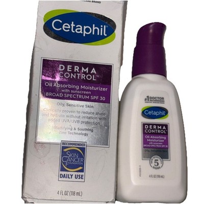 2 Pack - Cetaphil Derma Control Oil Absorbing Moisturizer - 4 oz / 88 mL