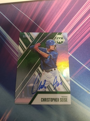 2017 Panini Elite Extra Edition Status On Card Auto Christopher Seise RC SP /25