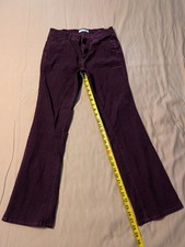 Ann Taylor loft pants size 8 29 Burgundy corduroy Modern Boot