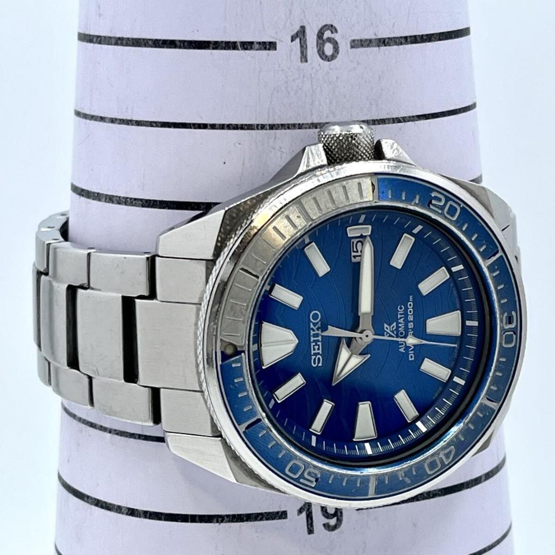 「即購入可️⭕️」SEIKO 自動巻き ダイバーズウォッチ 4R35-03J0 Working Seiko Prospex Samurai 4R35-03J0 Blue Wave Dial | eBay
